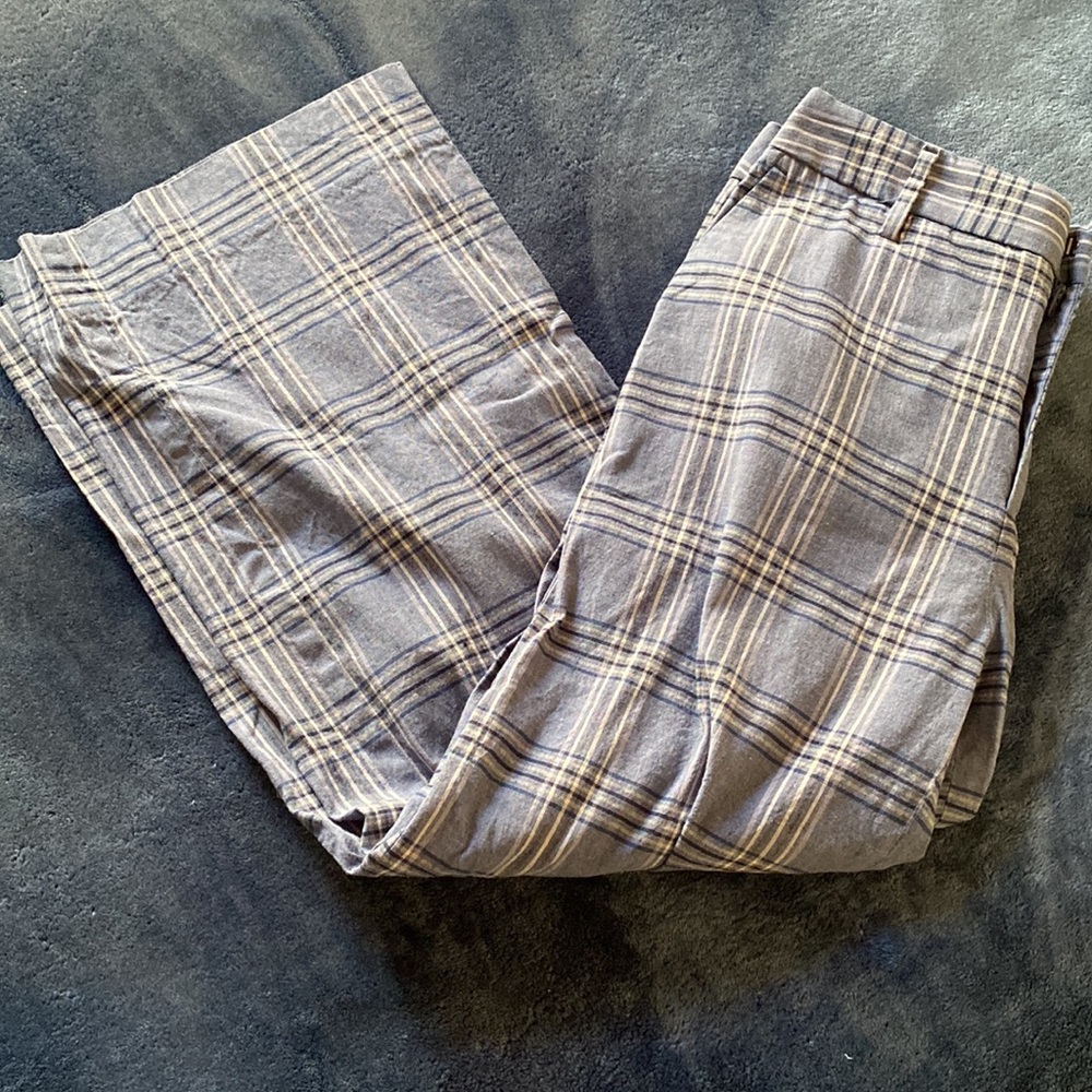 Banana Republic Plaid Linen Pants